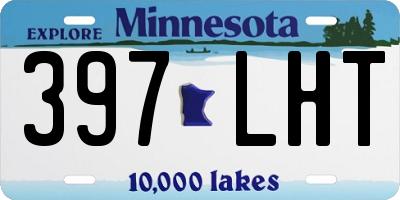 MN license plate 397LHT