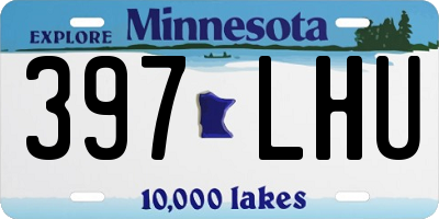 MN license plate 397LHU
