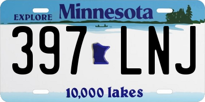 MN license plate 397LNJ