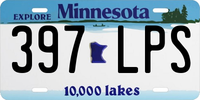 MN license plate 397LPS