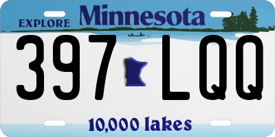 MN license plate 397LQQ