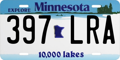 MN license plate 397LRA