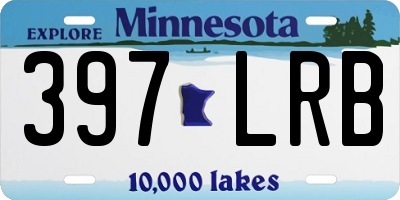 MN license plate 397LRB