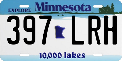 MN license plate 397LRH