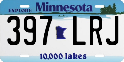 MN license plate 397LRJ