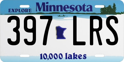 MN license plate 397LRS