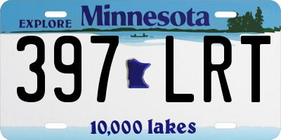 MN license plate 397LRT