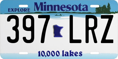 MN license plate 397LRZ