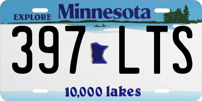 MN license plate 397LTS