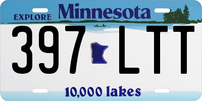 MN license plate 397LTT