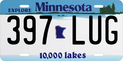 MN license plate 397LUG