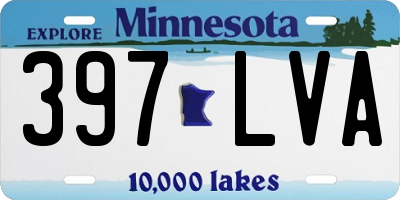 MN license plate 397LVA