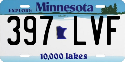 MN license plate 397LVF