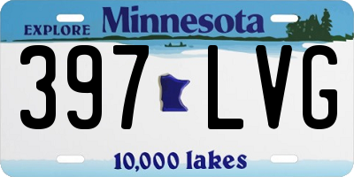 MN license plate 397LVG