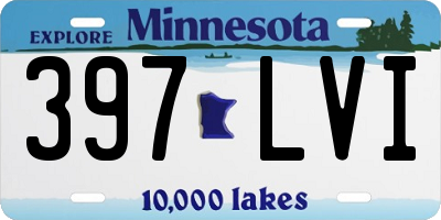 MN license plate 397LVI