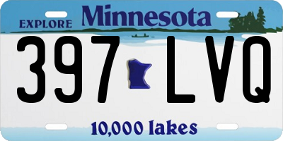 MN license plate 397LVQ