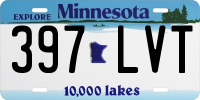 MN license plate 397LVT