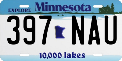 MN license plate 397NAU