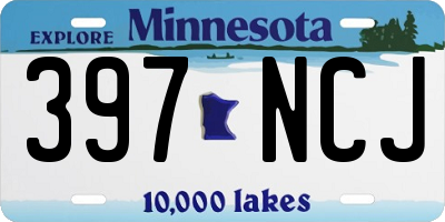 MN license plate 397NCJ