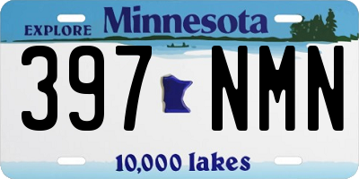 MN license plate 397NMN
