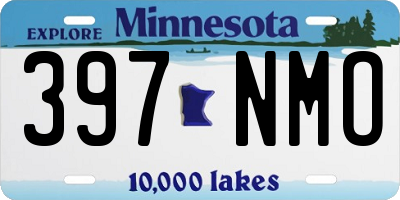 MN license plate 397NMO