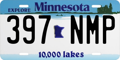 MN license plate 397NMP
