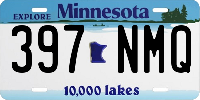 MN license plate 397NMQ