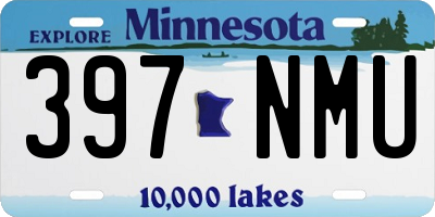 MN license plate 397NMU