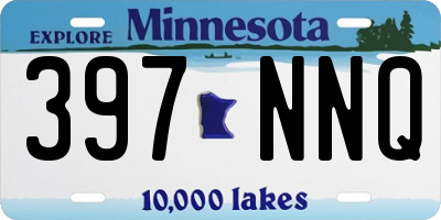 MN license plate 397NNQ