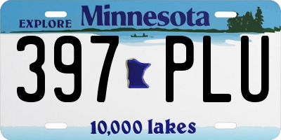 MN license plate 397PLU