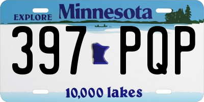 MN license plate 397PQP