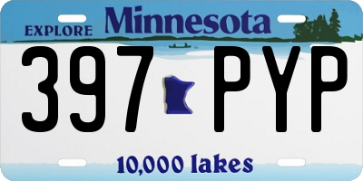 MN license plate 397PYP
