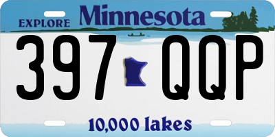 MN license plate 397QQP