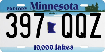 MN license plate 397QQZ