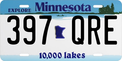 MN license plate 397QRE