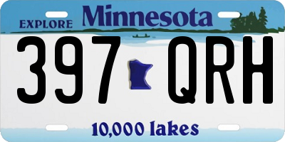 MN license plate 397QRH