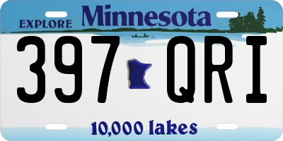 MN license plate 397QRI
