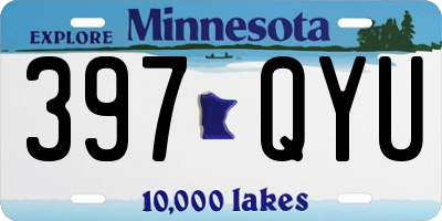 MN license plate 397QYU