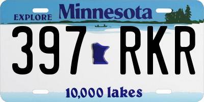 MN license plate 397RKR