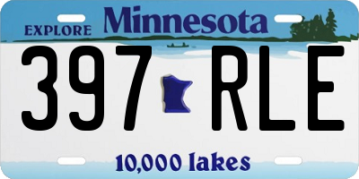 MN license plate 397RLE