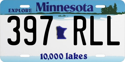 MN license plate 397RLL