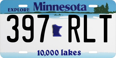 MN license plate 397RLT