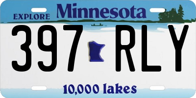 MN license plate 397RLY