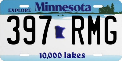 MN license plate 397RMG