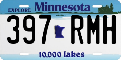 MN license plate 397RMH