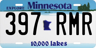 MN license plate 397RMR