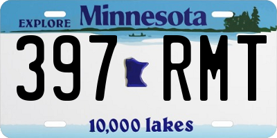MN license plate 397RMT