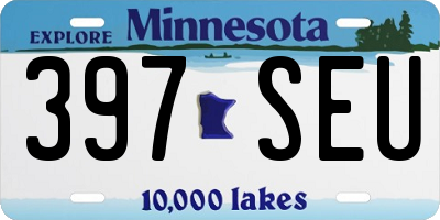 MN license plate 397SEU
