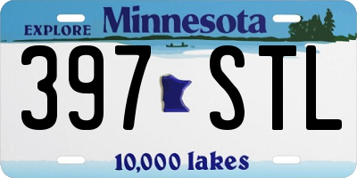 MN license plate 397STL