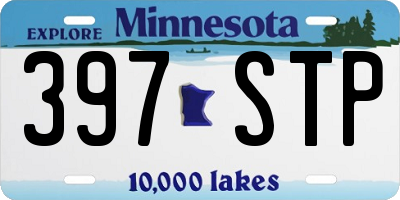 MN license plate 397STP